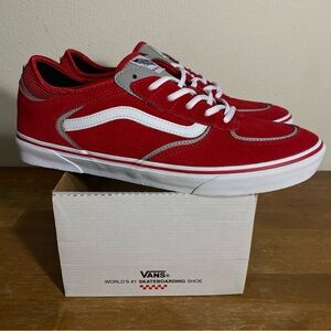 Vans Geoff Rowley Red Suede Skateboarding Shoe - Size 12